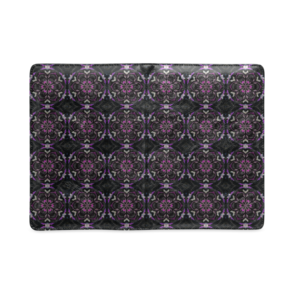 Black and Purple Floral Custom NoteBook A5