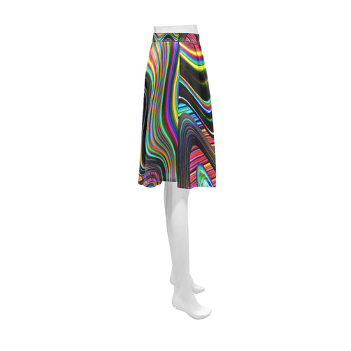 Colors Gone Wild Fractal Abstract Art Athena Women's Short Skirt (Model D15)