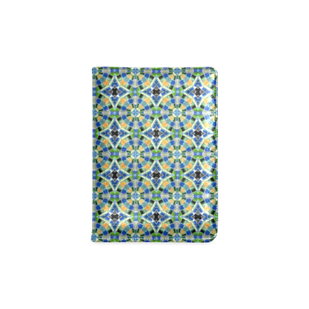 Green Blue and Gold Custom NoteBook A5
