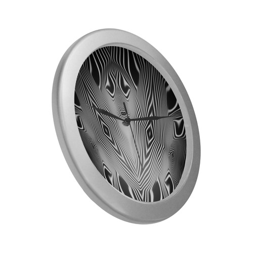 sd dichterer Silver Color Wall Clock