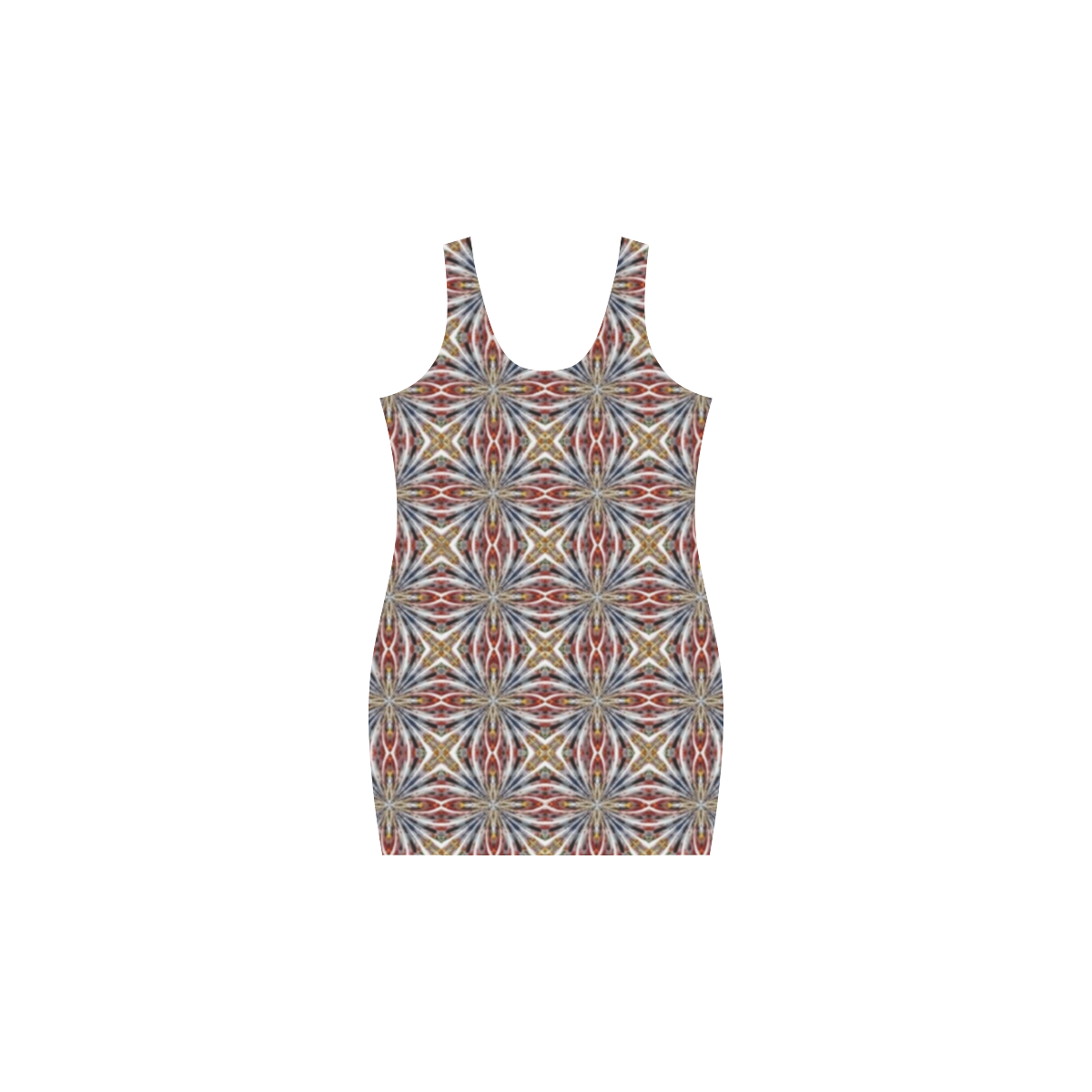 Daisy Geometric Medea Vest Dress (Model D06)