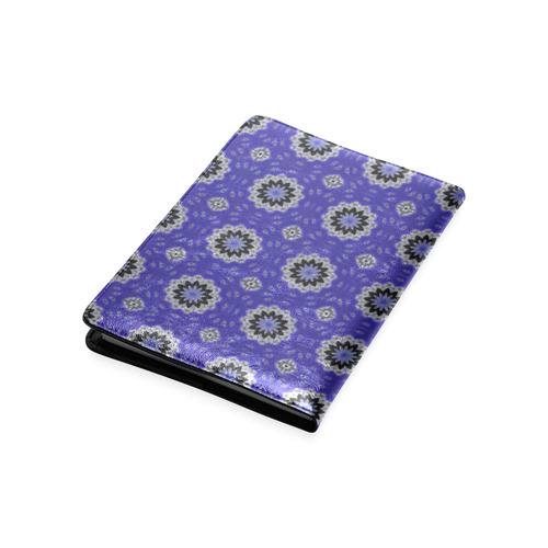 Blue and Black Floral Custom NoteBook A5