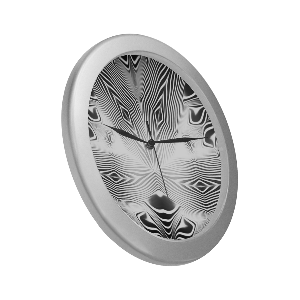 sd dichtring Silver Color Wall Clock