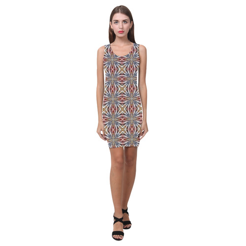 Daisy Geometric Medea Vest Dress (Model D06)