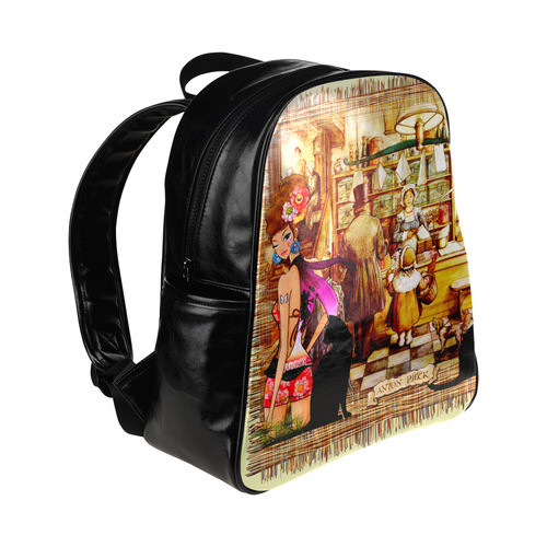 Anton Pieck - The bakery Multi-Pockets Backpack (Model 1636)
