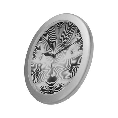 sd dichtring Silver Color Wall Clock