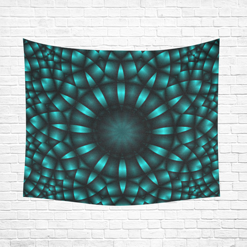 Alien Mint Cotton Linen Wall Tapestry 60"x 51"