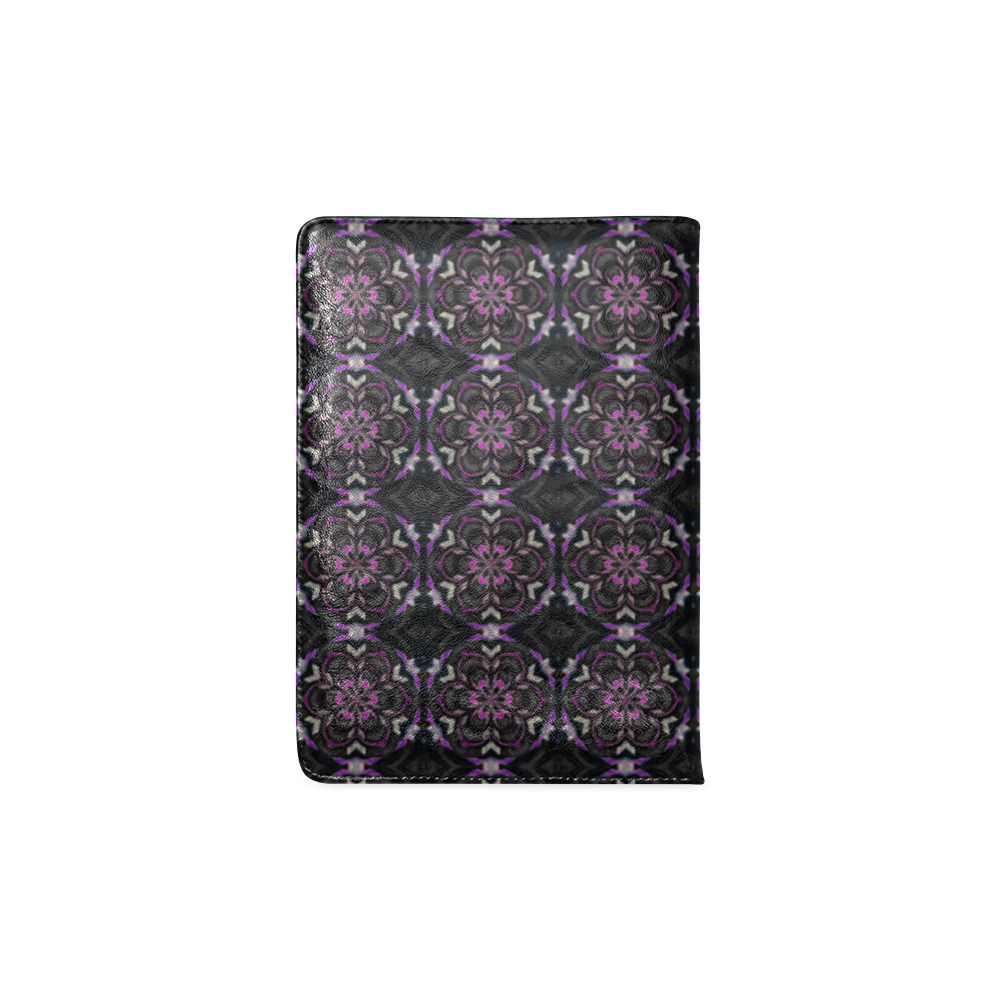 Black and Purple Floral Custom NoteBook A5