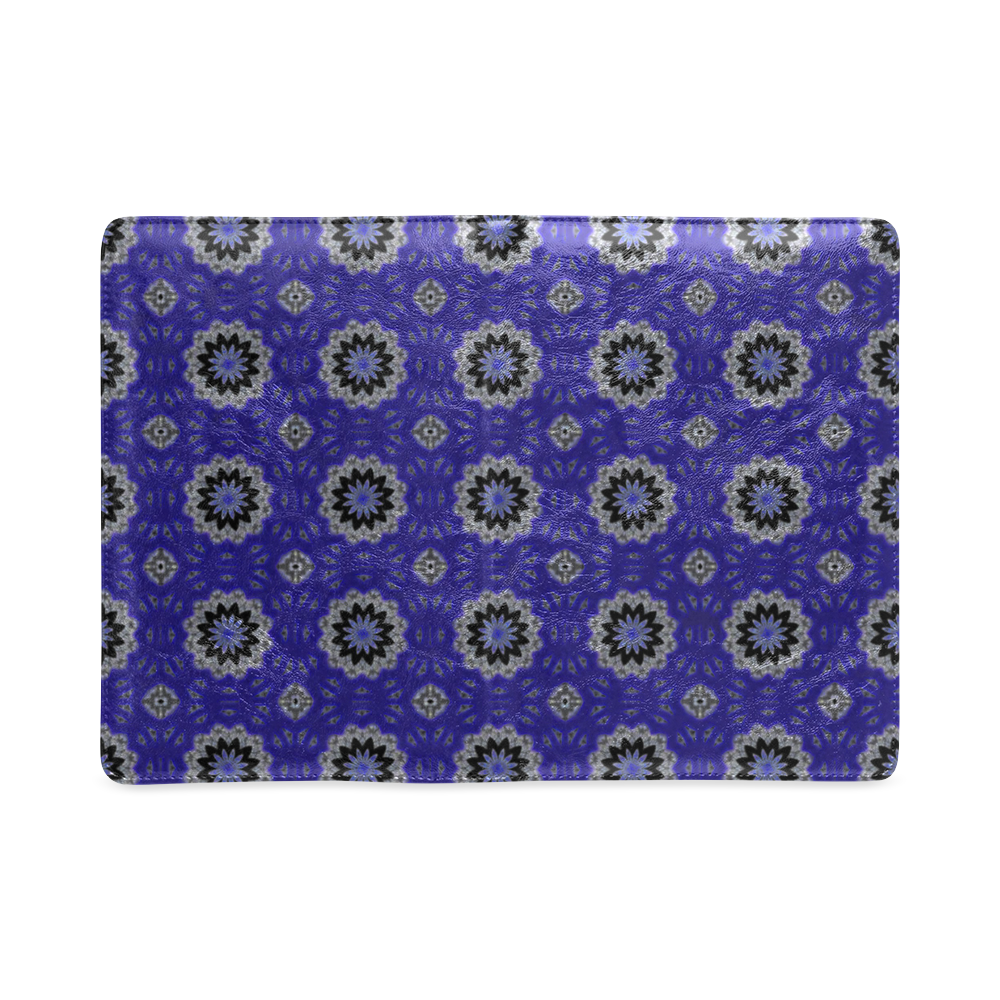 Blue and Black Floral Custom NoteBook A5