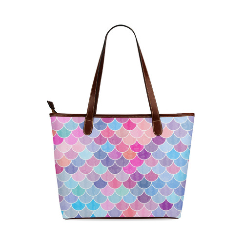 Watercolor Lovely Pattern Shoulder Tote Bag (Model 1646)