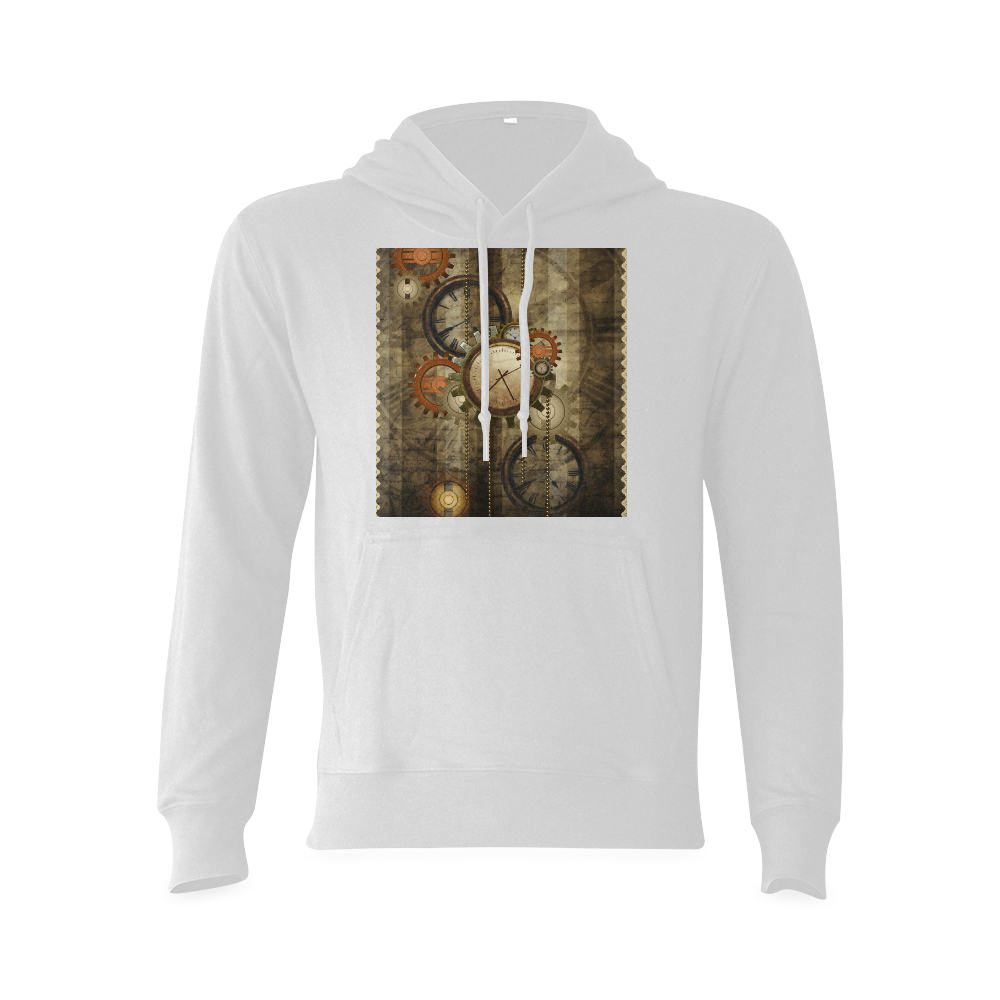 Steampunk, wonderful noble desig, clocks and gears Oceanus Hoodie Sweatshirt (NEW) (Model H03)