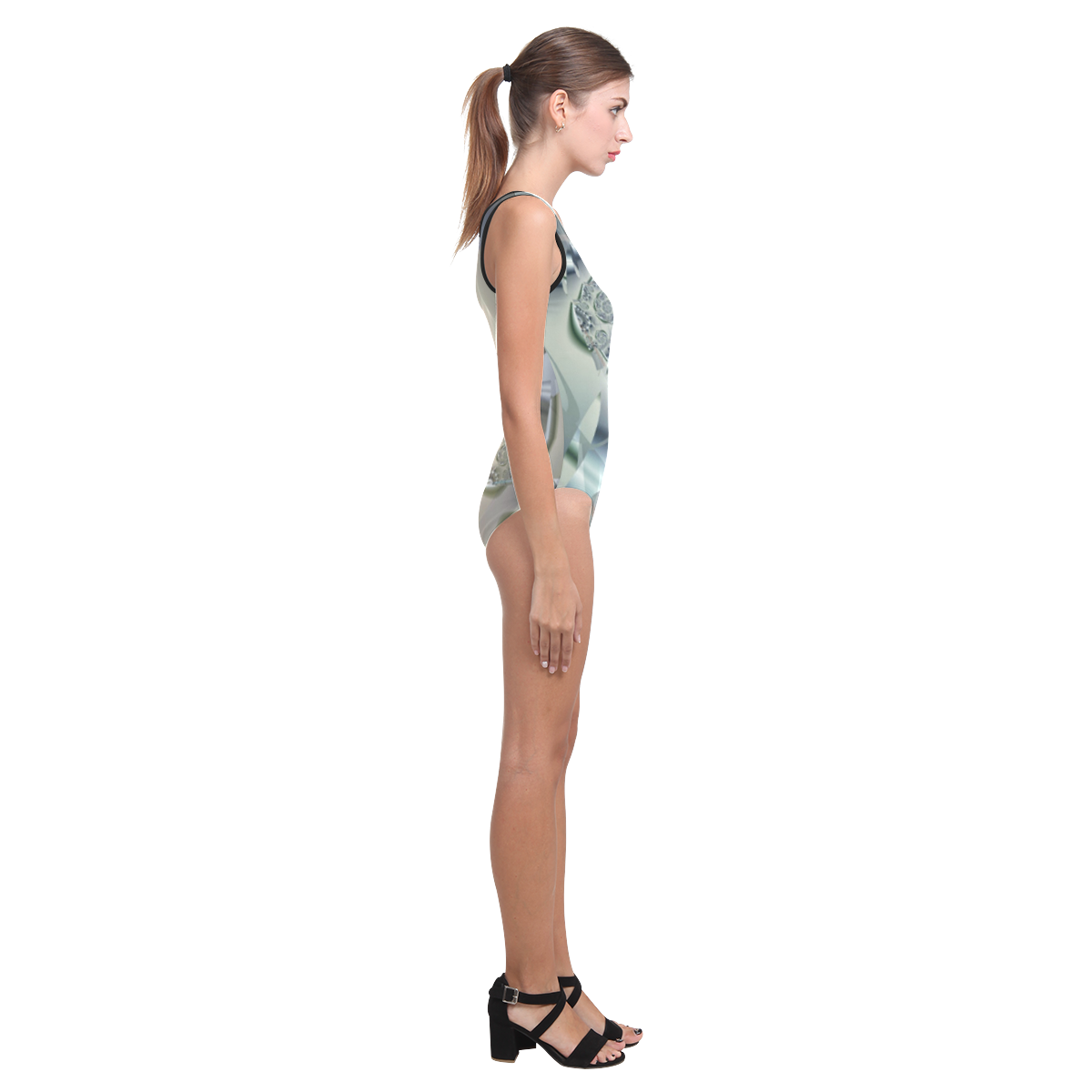 Light 2 Brago Mitchell Abstract Fractal Art Vest One Piece Swimsuit (Model S04)