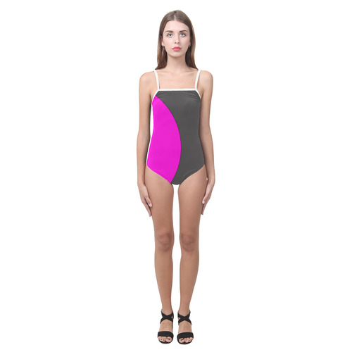 Fuchsia Strap Swimsuit ( Model S05)