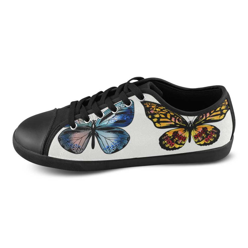 New in shop : artistic designers shoes with Butterfly Canvas Shoes for Women/Large Size (Model 016)
