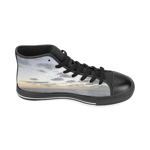 atardecer High Top Canvas Women's Shoes/Large Size (Model 017)