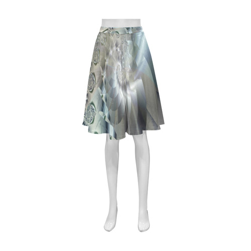 Light 2 Fine Fractal Art Athena Women's Short Skirt (Model D15)
