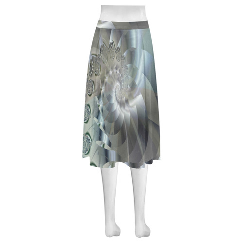 Light 2 Fine Fractal Art Mnemosyne Women's Crepe Skirt (Model D16)
