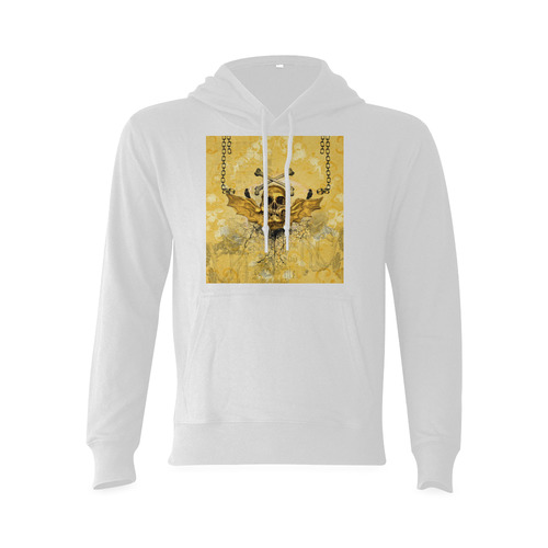Awesome skull in golden colors Oceanus Hoodie Sweatshirt (NEW) (Model H03)