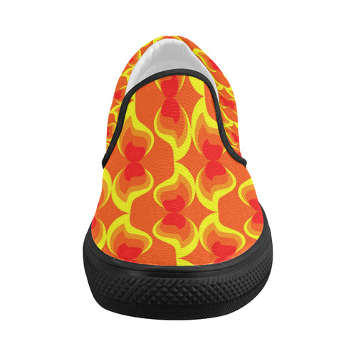 FLAMES Women's Slip-on Canvas Shoes (Model 019)