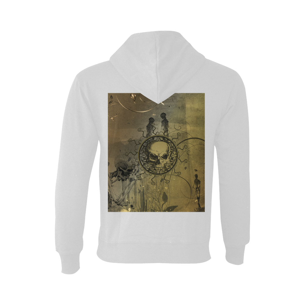 Amazing skull with skeletons Oceanus Hoodie Sweatshirt (NEW) (Model H03)