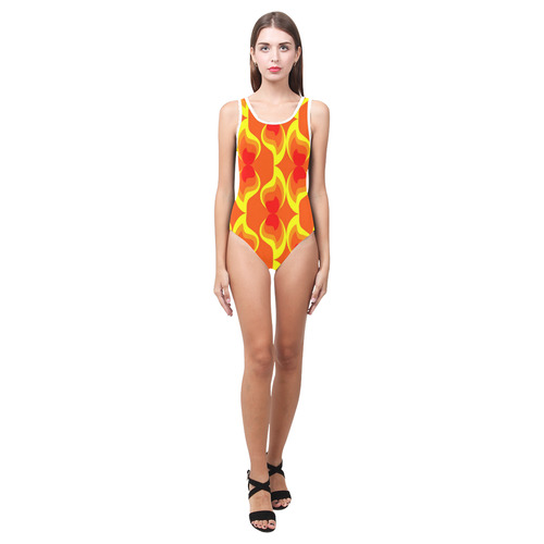 FLAMES Vest One Piece Swimsuit (Model S04)