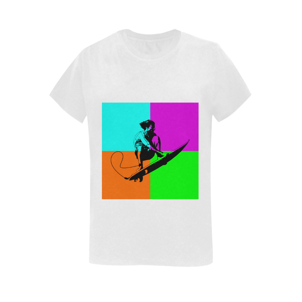 extreme sport - surf Women's T-Shirt in USA Size (Two Sides Printing)