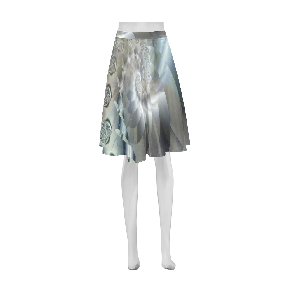 Light 2 Fine Fractal Art Athena Women's Short Skirt (Model D15)