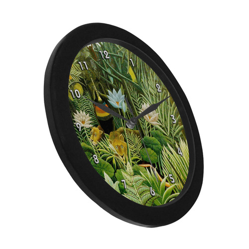 The Dream Henri Rousseau Jungle Animals Circular Plastic Wall clock