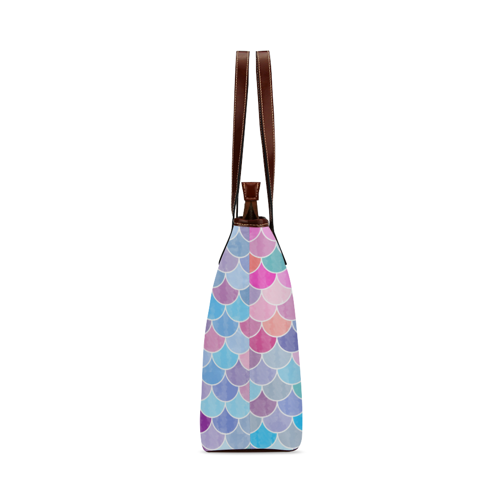 Watercolor Lovely Pattern Shoulder Tote Bag (Model 1646)