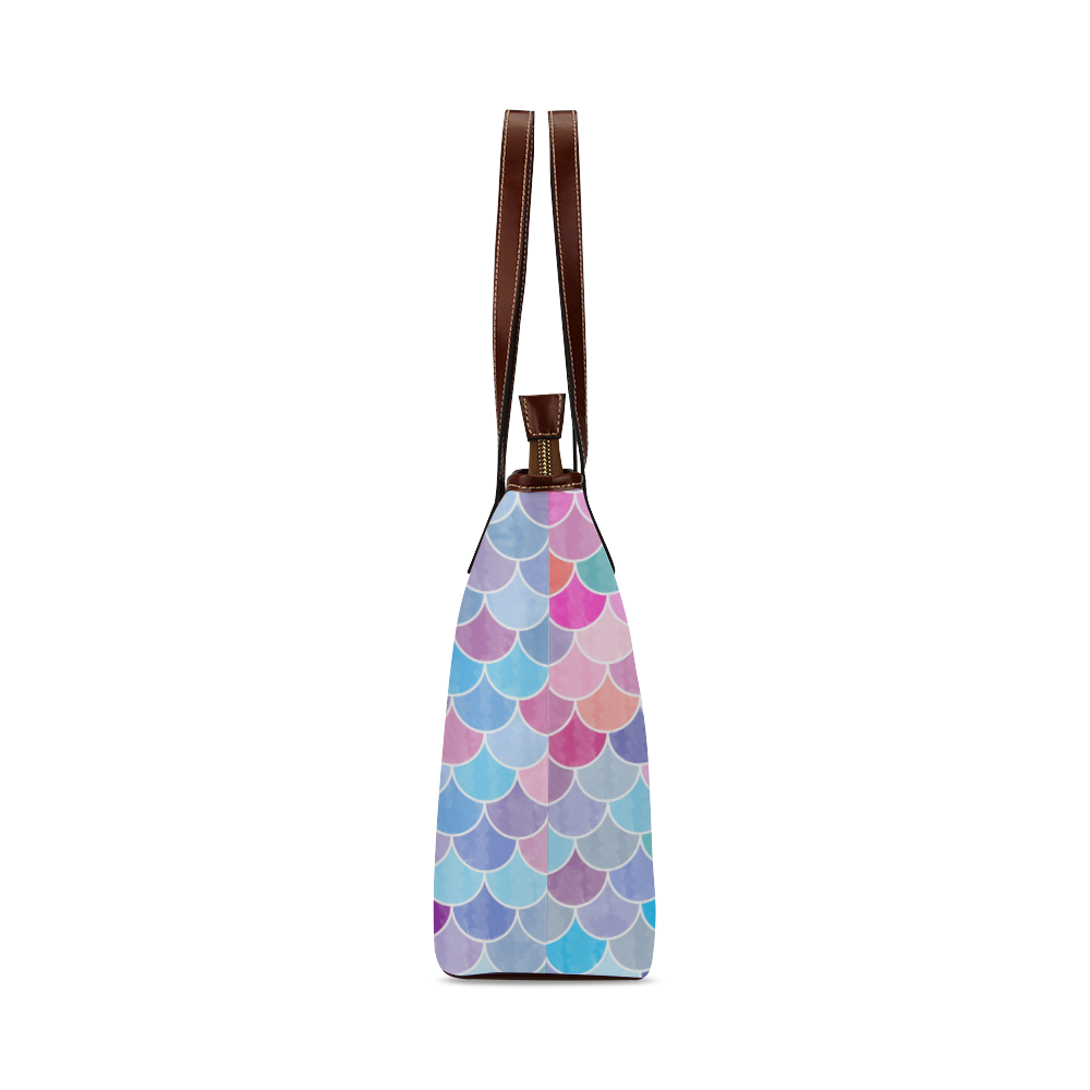 Watercolor Lovely Pattern Shoulder Tote Bag (Model 1646)