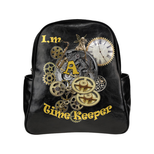 I' A time keeper Multi-Pockets Backpack (Model 1636)