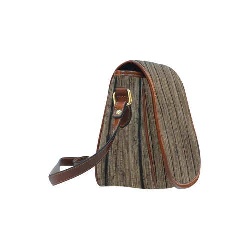 wooden planks Saddle Bag/Large (Model 1649)
