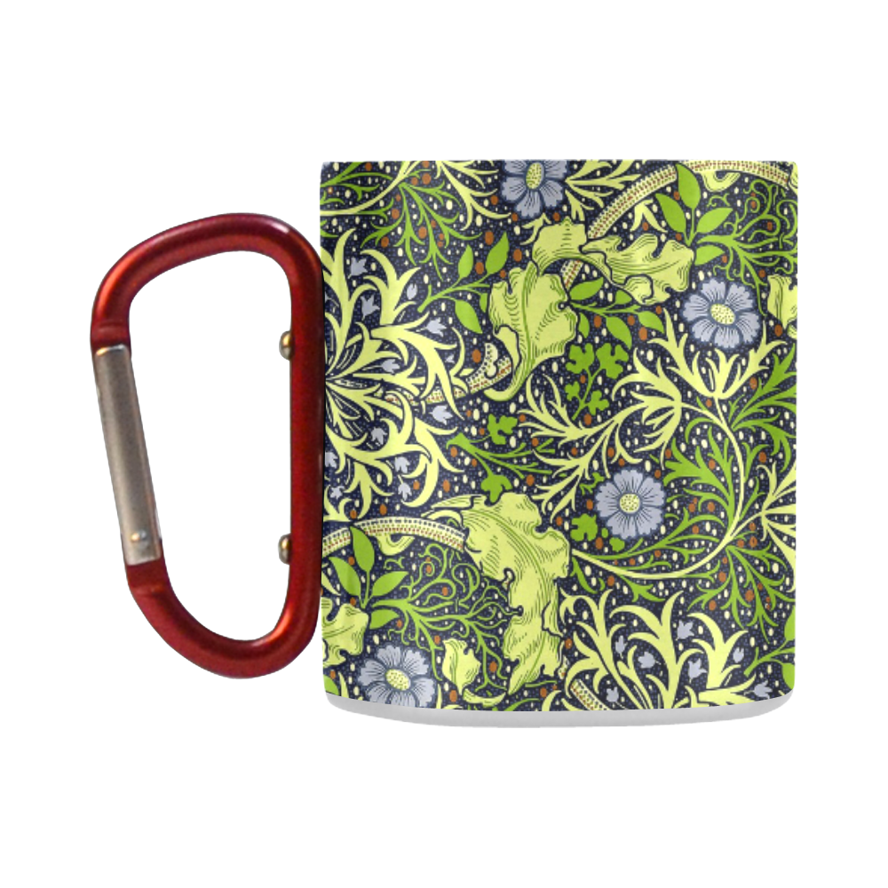 William Morris Seaweed Vintage Floral Wallpaper Classic Insulated Mug(10.3OZ)