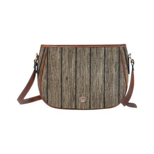 wooden planks Saddle Bag/Large (Model 1649)