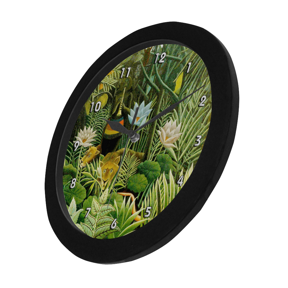 The Dream Henri Rousseau Jungle Animals Circular Plastic Wall clock