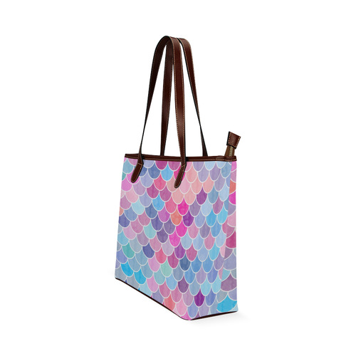 Watercolor Lovely Pattern Shoulder Tote Bag (Model 1646)