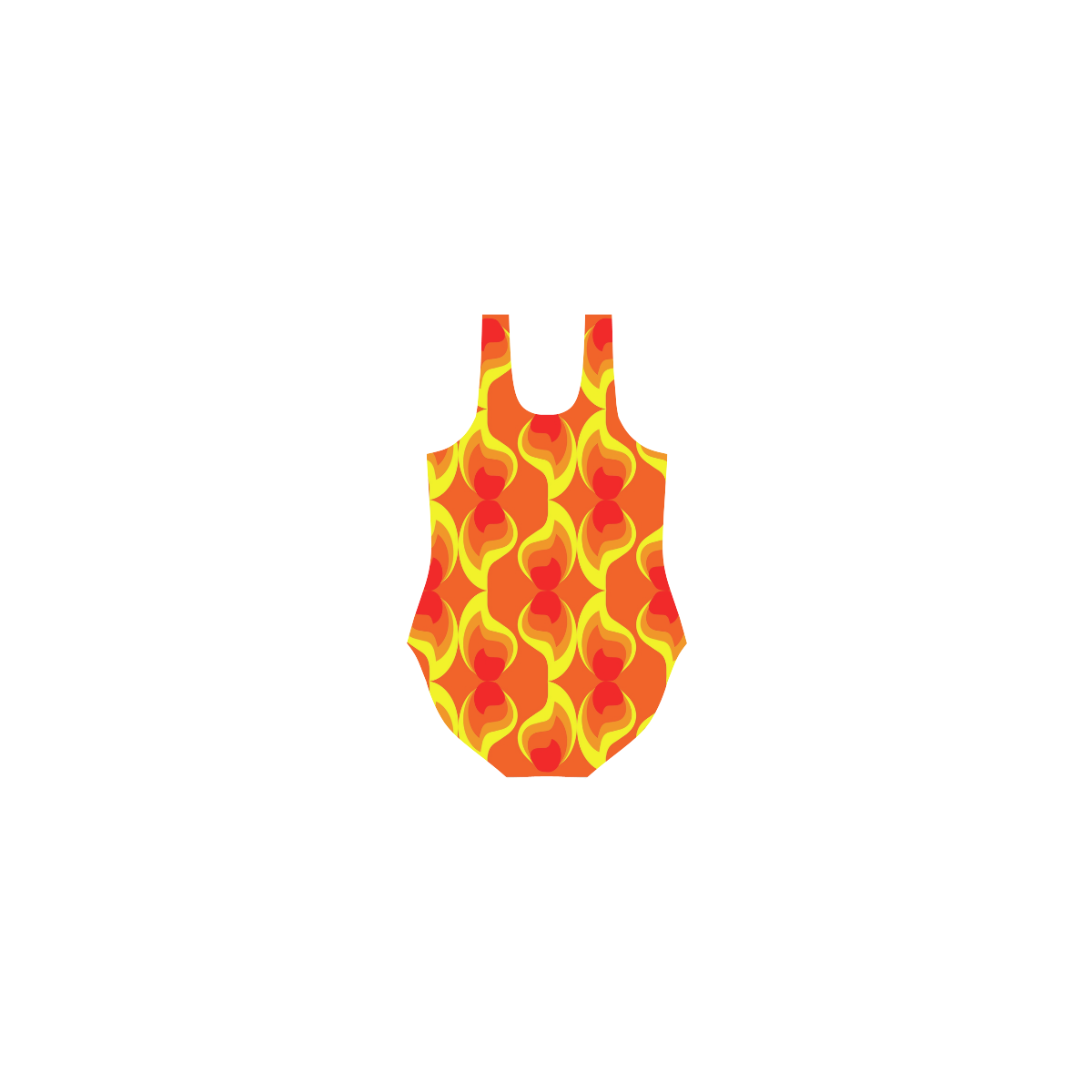 FLAMES Vest One Piece Swimsuit (Model S04)