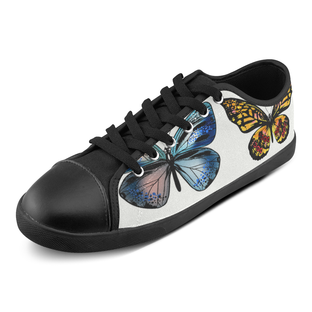New in shop : artistic designers shoes with Butterfly Canvas Shoes for Women/Large Size (Model 016)