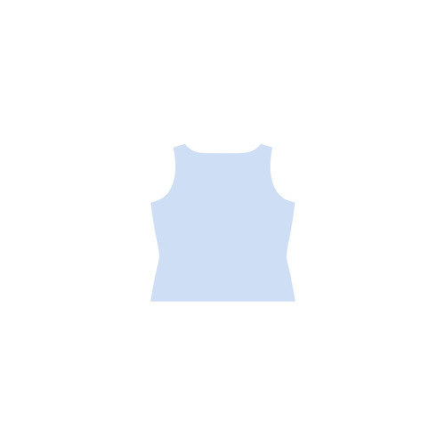 Light Blue Purple White Girly Pattern Sleeveless Splicing Shift Dress(Model D17)