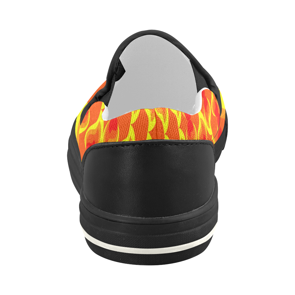 FLAMES Women's Slip-on Canvas Shoes (Model 019)