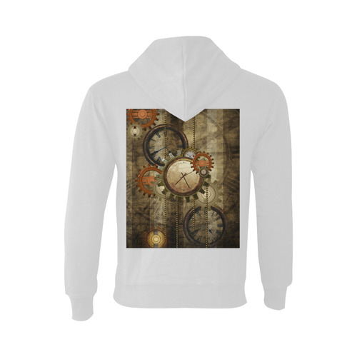 Steampunk, wonderful noble desig, clocks and gears Oceanus Hoodie Sweatshirt (NEW) (Model H03)