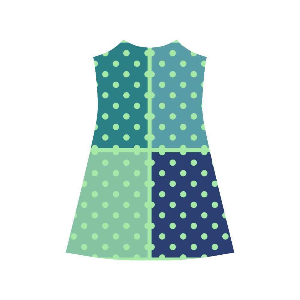 Old Vintage look. Desingers dots model. Shop latest fashion here. Arrivals for 2016 available / blue Alcestis Slip Dress (Model D05)