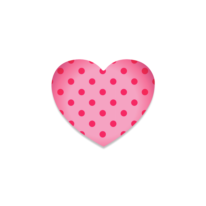 New heart-shaped mouse pad in shop. New arrival with Dots Heart Coaster
