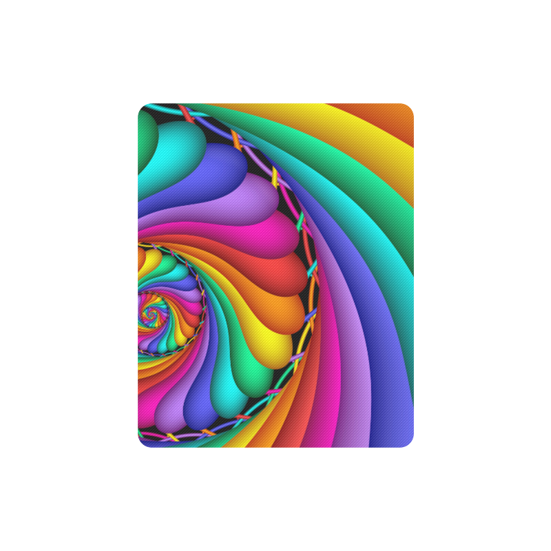 Rainbow Stitchery Rectangle Mousepad