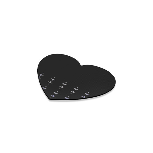 New arrival in Shop : Luxury designers mousepad / vintage black with folk motives 2016 collection Heart Coaster