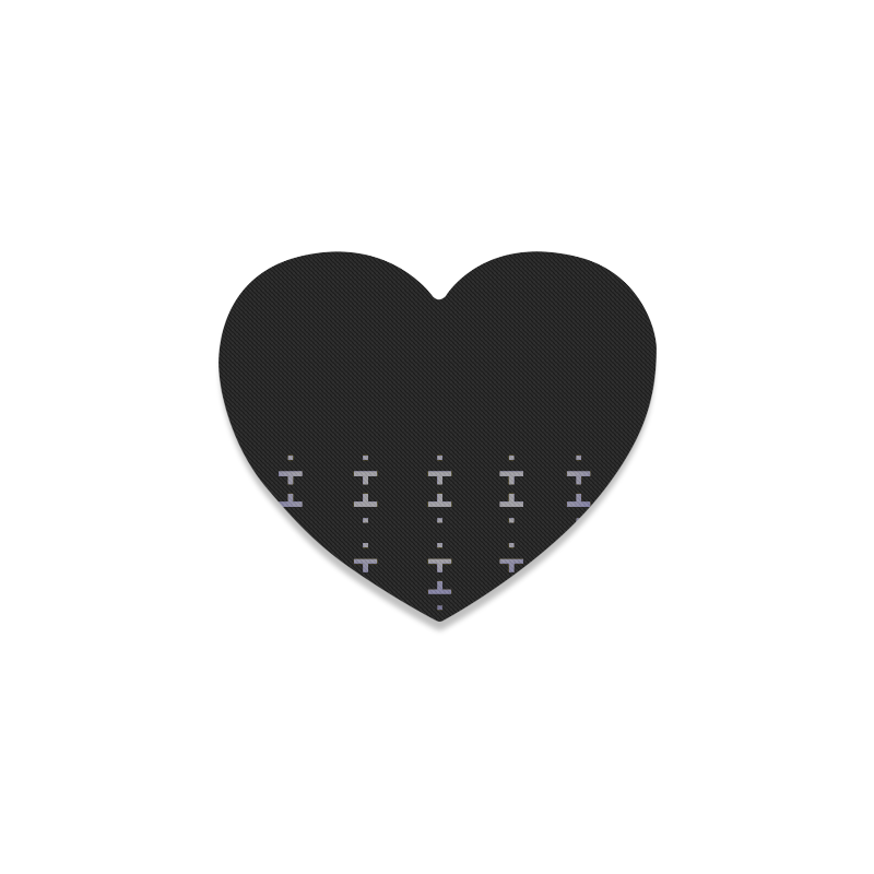 New arrival in Shop : Luxury designers mousepad / vintage black with folk motives 2016 collection Heart Coaster