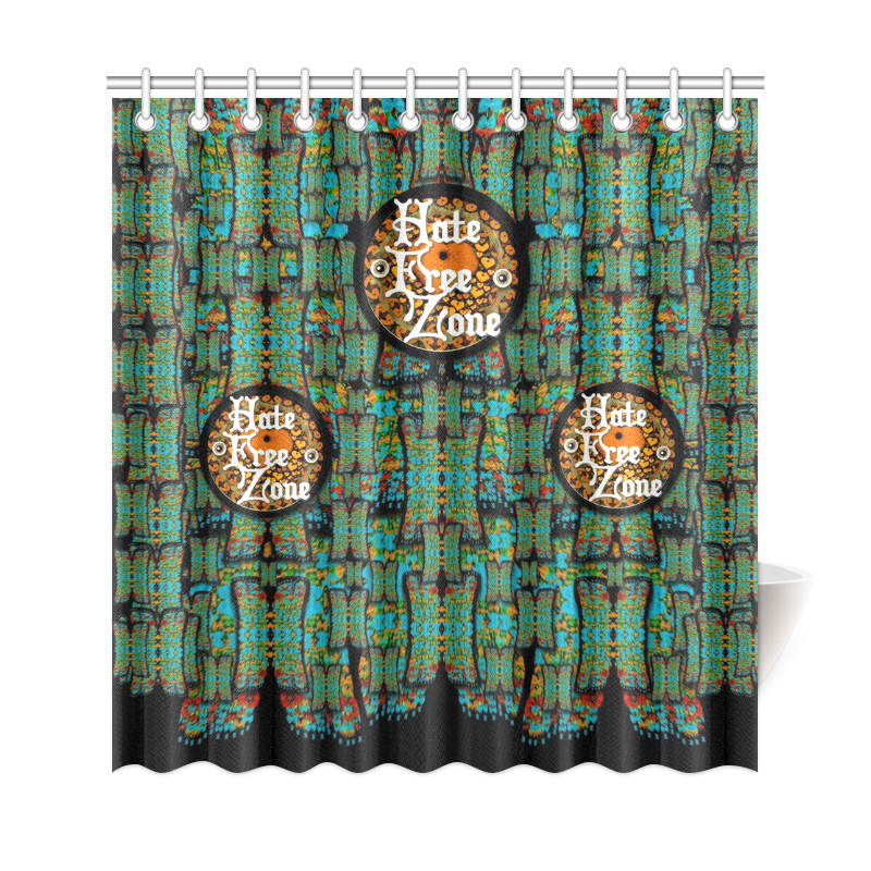 Hate Free Zone Shower Curtain 69"x72"