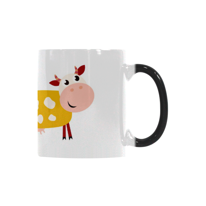 Hand - drawn cute artistic Cows on mug. New designers edition in atelier. 2016 edition for Kids / Ki Custom Morphing Mug