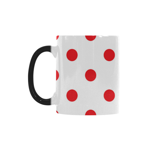 Cute vintage elegant Mug with red dots and white. New arrival in Shop Custom Morphing Mug