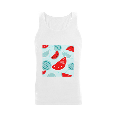 Designers Original t-shirt edition with watermelon. Young designers fashion 2016 Men's Shoulder-Free Tank Top (Model T33)